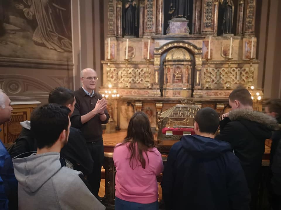 Rencontre avec le Père Jésuite John Meehan et le Père Vadnais en l'église du Gesú