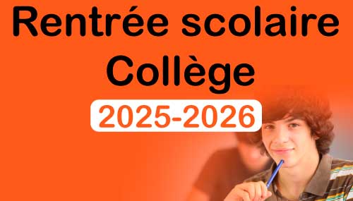 rentrée collège